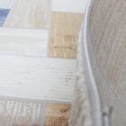 Dywan nowoczesny szary niebieski brązowy SAMI 80x150 dywan do salonu lub sypialni