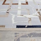 Dywan nowoczesny szary brązowy niebieski AMIR 160x230 dywan do salonu lub sypialni