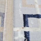 Dywan nowoczesny szary brązowy niebieski AMIR 80x150 dywan do salonu lub sypialni