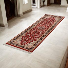 Chodnik perski Isfahan 63x192 ręcznie tkany irański dywan do przedpokoju