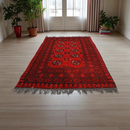 Dywan afgański z wełny Aqchai 75x113 ręcznie wiązany orientalny dywan do salonu