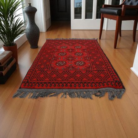 Dywan afgański z wełny Aqchai 71x112 ręcznie wiązany orientalny dywan do salonu