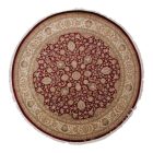 Dywan okrągły Isfahan 247x249 ręcznie tkany dywan perski