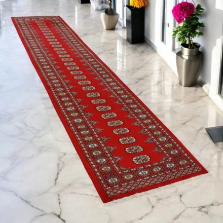 Dywan chodnik Bukhara 79x355 ręcznie wiązany pakistański dywan do przedpokoju