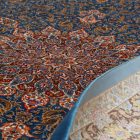 Dywan jedwabny Aysan ciemnoniebieski 150x225 perski dywan z jedwabiu wiskozowego