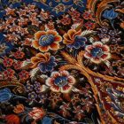 Dywan jedwabny Aysan ciemnoniebieski 150x225 perski dywan z jedwabiu wiskozowego