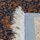 Dywan jedwabny Aysan ciemnoniebieski 150x225 perski dywan z jedwabiu wiskozowego