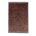 Dywan jedwabny Golara ciemnoniebieski 150x225 wysokiej jakości dywan z jedwabiu wiskozowego z Iranu