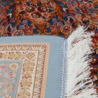 Dywan jedwabny Golara ciemnoniebieski 150x225 wysokiej jakości dywan z jedwabiu wiskozowego z Iranu