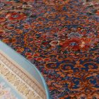 Dywan jedwabny Golara ciemnoniebieski 150x225 wysokiej jakości dywan z jedwabiu wiskozowego z Iranu