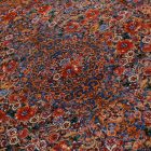 Dywan jedwabny Golara ciemnoniebieski 150x225 wysokiej jakości dywan z jedwabiu wiskozowego z Iranu