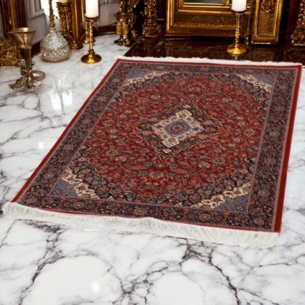 Dywan jedwabny Sialk ceglasty 100x150 perski dywan z jedwabiu wiskozowego
