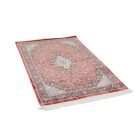 Dywan jedwabny Sialk ceglasty 100x150 perski dywan z jedwabiu wiskozowego