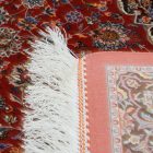 Dywan jedwabny Sialk ceglasty 100x150 perski dywan z jedwabiu wiskozowego