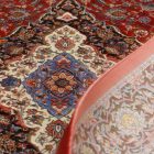 Dywan jedwabny Sialk ceglasty 100x150 perski dywan z jedwabiu wiskozowego