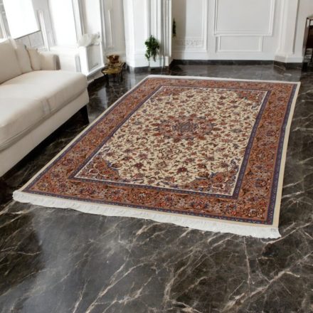 Dywan jedwabny Reihan cream 150x225 wysokiej jakości dywan z jedwabiu wiskozowego z Iranu