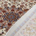 Dywan jedwabny Reihan cream 90x150 wysokiej jakości dywan z jedwabiu wiskozowego z Iranu