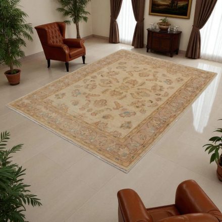 Ziegler dywan wełniany beżowy 150x203 ręcznie wiązany klasyczny dywan