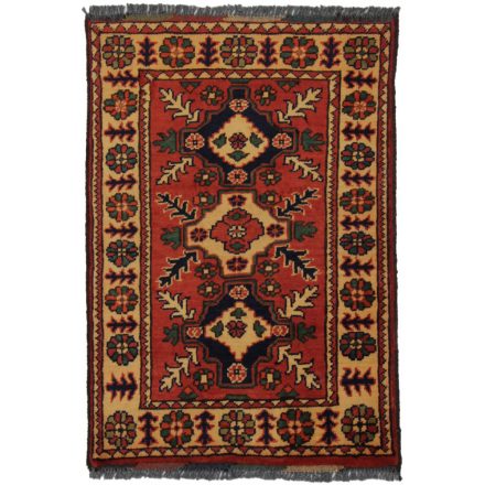Dywan Afgan wełniany Caucasian Kargai 61x87 ręcznie wiązany dywan orientalny