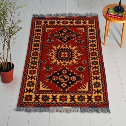 Dywan Afgan wełniany Kargai 59x90 ręcznie wiązany dywan orientalny
