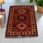 Dywan Afgan wełniany Caucasian Kargai 59x91 ręcznie wiązany dywan orientalny
