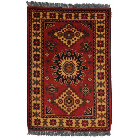 Dywan Afgan wełniany Caucasian Kargai 62x93 ręcznie wiązany dywan orientalny