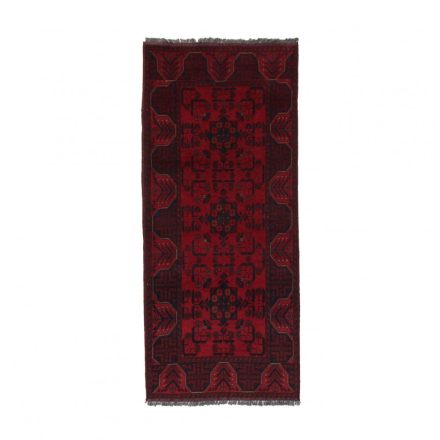Dywan Afgan wełniany burgund Bukharai 187x82 ręcznie wiązany dywan orientalny