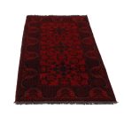 Dywan Afgan wełniany burgund Bukharai 187x82 ręcznie wiązany dywan orientalny