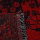 Dywan Afgan wełniany burgund Bukharai 187x82 ręcznie wiązany dywan orientalny