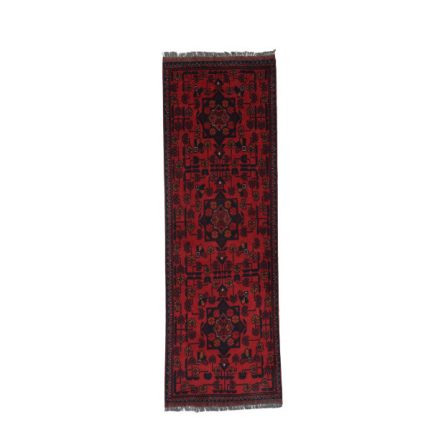 Dywan Afgan wełniany Caucasian 52x143 ręcznie wiązany dywan orientalny
