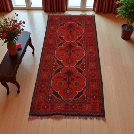Dywan Afgan wełniany Caucasian 52x143 ręcznie wiązany dywan orientalny