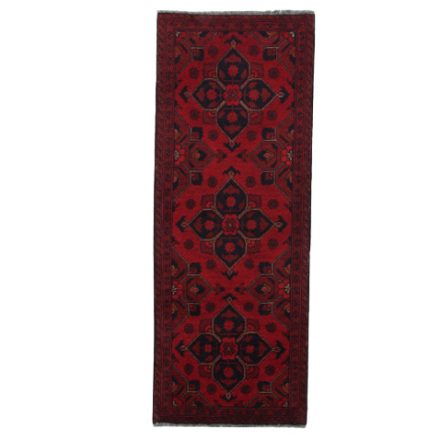 Dywan Afgan wełniany Caucasian 52x140 ręcznie wiązany dywan orientalny