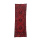 Dywan Afgan wełniany Caucasian 49x143 ręcznie wiązany dywan orientalny