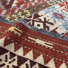 Extra duży dywan kilim 404x814 ręcznie tkany wełniany kilim afgański