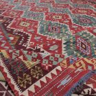 Extra duży dywan kilim 404x814 ręcznie tkany wełniany kilim afgański