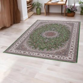   Dywan perski Isfahan zielony 150x225 dywan luksusowy z akrylu