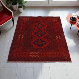 Dywan Afgan wełniany Khalmohammadi 102x147 ręcznie wiązany dywan orientalny