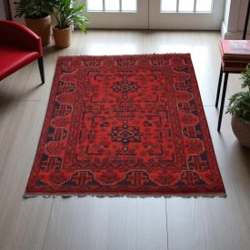 Dywan Afgan wełniany Bokhara 99x150 ręcznie wiązany dywan tradycyjny