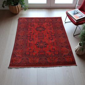 Dywan Afgan wełniany Kargai 98x145 ręcznie wiązany dywan orientalny