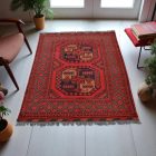 Dywan Afgan wełniany Elephant Foot 101x142 ręcznie wiązany dywan orientalny