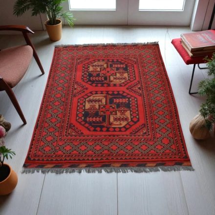 Dywan Afgan wełniany Elephant Foot 101x142 ręcznie wiązany dywan orientalny