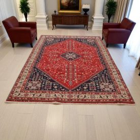   Dywan irański Abadeh 195x297 ręcznie tkany perski dywan do salonu