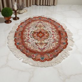 Dywan okrągły Tabriz 97x152 ręcznie tkany tradycyjny dywan perski