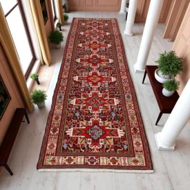 Chodnik dywanowy kilim 80x399 ręcznie tkany dywan kilim do przedpokoju