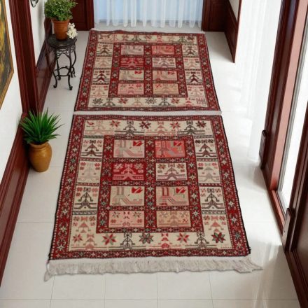 Tkany ręcznie kilim wełniane 73x202 kilim do salonu, kilim do sypialni