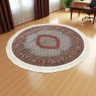 Dywan okrągły beżowy Mahi 150x150 ekskluzywny perski dywan z akrylu