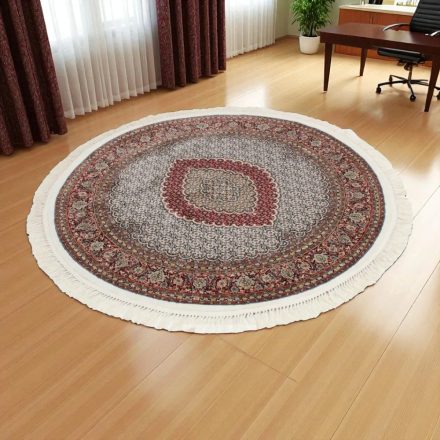 Dywan okrągły beżowy Mahi 150x150 ekskluzywny perski dywan z akrylu