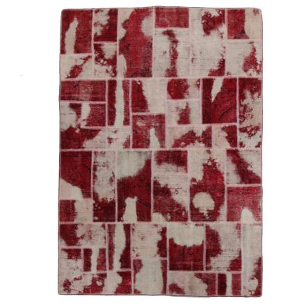 Design dywan czerwony-biały Patchwork 170x241 dywan do salonu