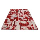 Design dywan czerwony-biały Patchwork 170x241 dywan do salonu