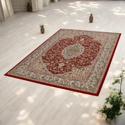 Dywan perski bordowy Medalion 60x90 premium dywan do salonu lub sypialni